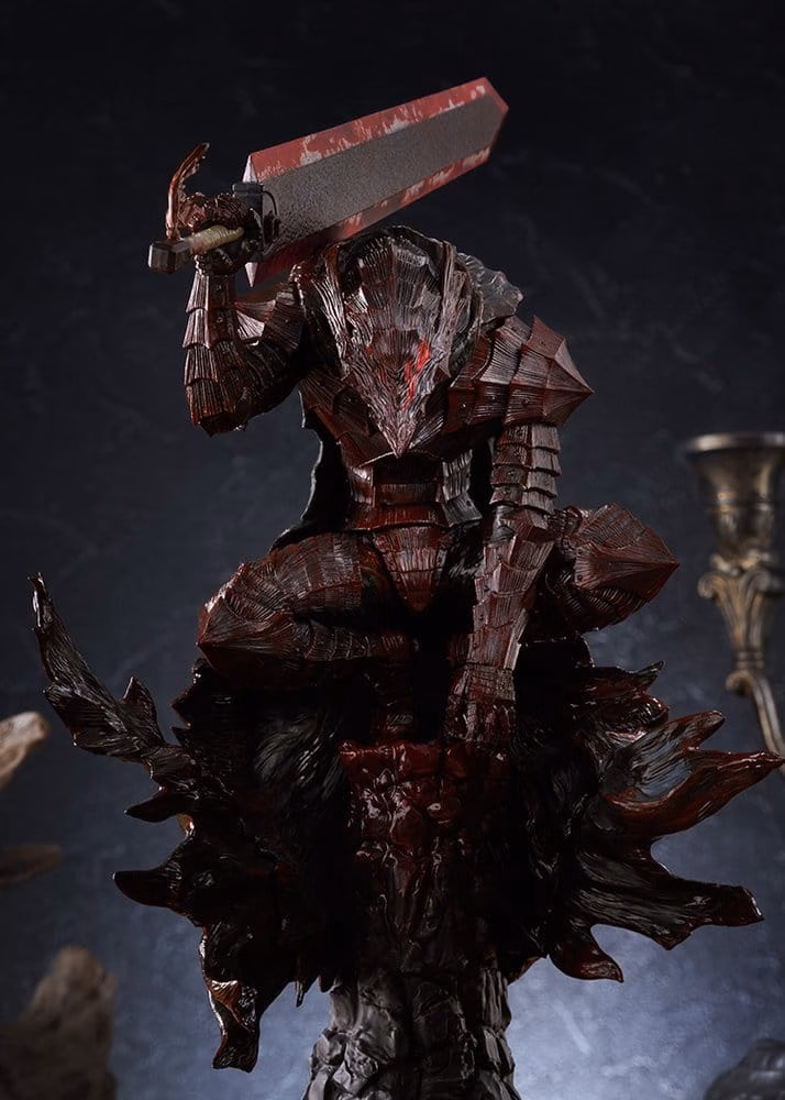 Berserk Pop Up Parade PVC Figure Guts (Berserker Armor): Bloody Paint Ver. L Size 28 cm by Max Factory - Berserk