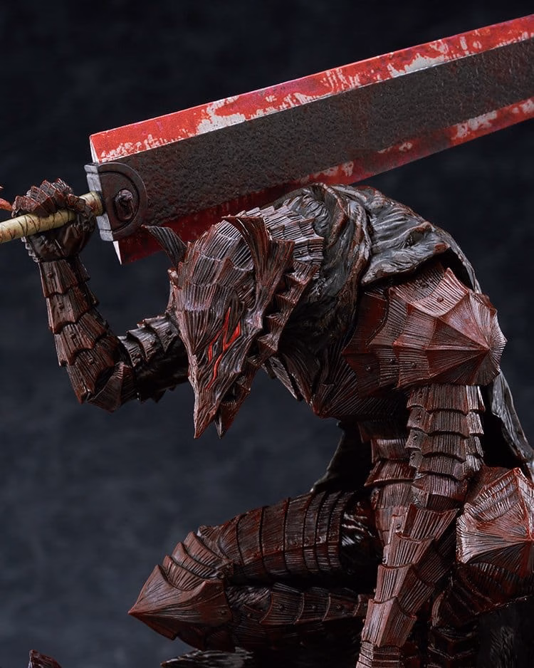 Berserk Pop Up Parade PVC Figure Guts (Berserker Armor): Bloody Paint Ver. L Size 28 cm by Max Factory - Berserk