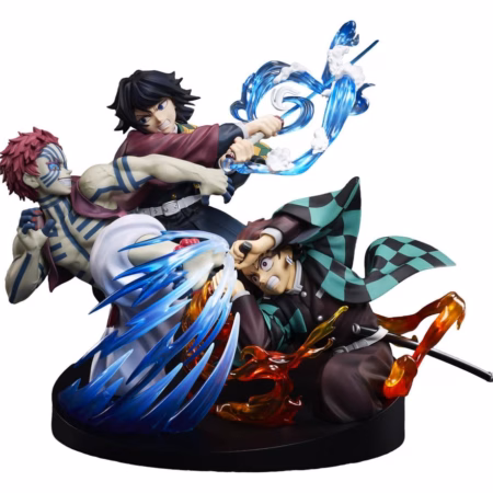 Demon Slayer: Kimetsu no Yaiba PVC Figure Tanjiro Kamado & Giyu Tomioka & Akaza 13 cm by Aniplex - Demon Slayer
