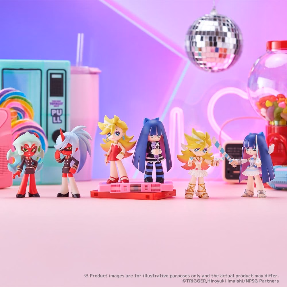 Panty & Stocking with Garterbelt PalVerse Mini Figures New Blind Box Display (6) by Bushiroad - Panty & Stocking with Garterbelt