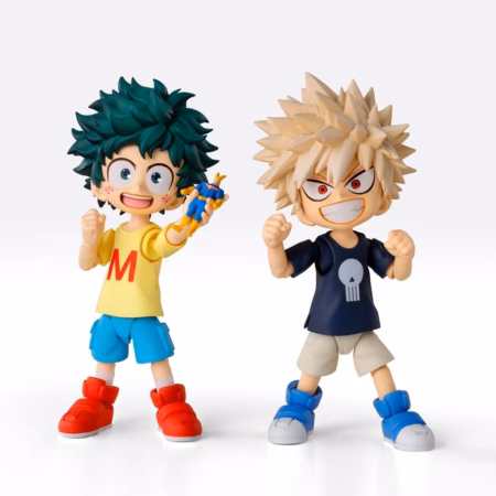My Hero Academia S.H.Figuarts Action Figure Izuku Midoriya & Katsuki Bakugo -Childhood Set- 9 cm by Bandai Tamashii Nations - My Hero Academia