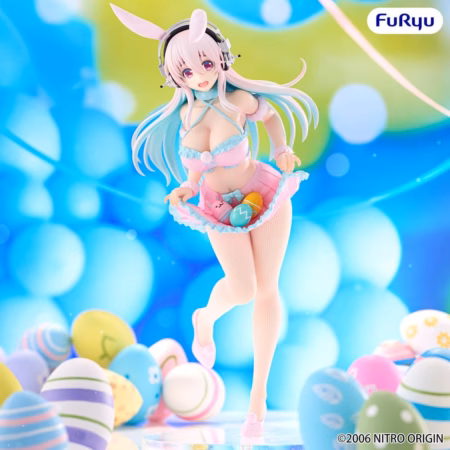 Super Sonico BiCute Bunnies PVC Figure Pastel Easter Ver. 29 cm by Furyu - Super Sonico