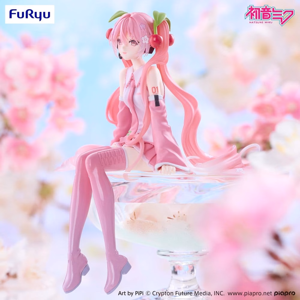 Hatsune Miku Noodle Stopper PVC Figure Sakura Miku 2026 Smile Ver. 14 cm by Furyu - Hatsune Miku