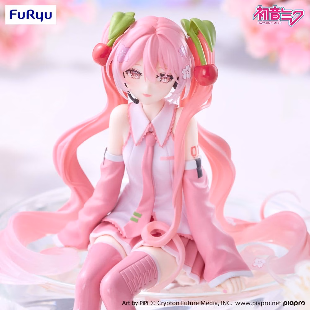Hatsune Miku Noodle Stopper PVC Figure Sakura Miku 2026 Smile Ver. 14 cm by Furyu - Hatsune Miku